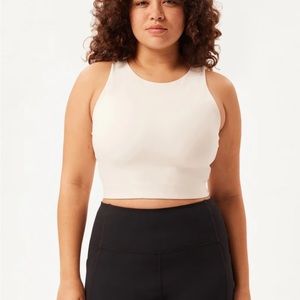 Girlfriend collective sports bra ivory. Worn once. Size small.